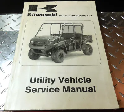 OEM KAWASAKI 2009 MULE 4010 4x4 TRANS KAF620R/S UTV SERVICE MANUAL 9924-1407-01 • $73.15