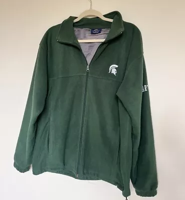 Michigan State Spartans Pro Player Adult Mens 1/4 Zip Pullover Sweater Medium • $17.50