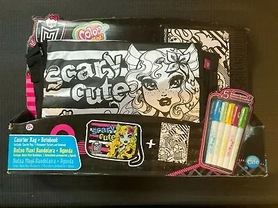 Monster High Colour Me Mine Courier Bag & Notebook  - Brand New • $18.94