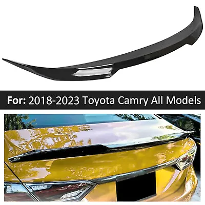 For Toyota Camry SE XSE LE XLE 2018-2024 Gloss Black V Style Trunk Lid Spoiler • $49.50