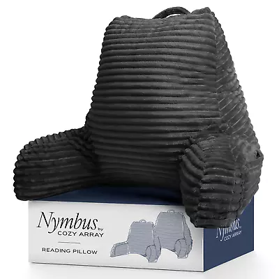 Cut Plush Reading Pillow Shredded Memory Foam Bed Rest Backrest Pillow With Arms • $32.99