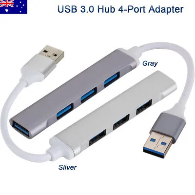 $10.95 • Buy 4 Port USB 3.0 USB2.0 Hub High Speed Slim Expansion HUB Splitter For PC Laptop