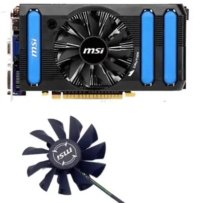 Cooling Silent Graphics Card Fan For MSI N650 GTX650 Hurricane R6850 Accessories • $12.71