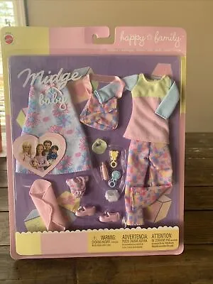 Mattel 2002 Barbie Happy Family Midge And Baby Doll Outfit Clothes No.47629 • $49