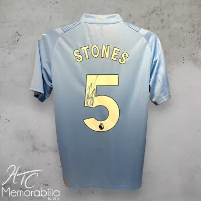 John Stones Signed Manchester City 23/24 Football Shirt COA • £175