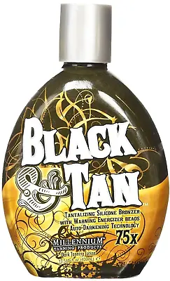 Millennium Tanning BLACK & TAN 75x Bronzer Accelerator Tanning Bed Lotion 13.5oz • $28.95