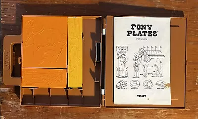 **Vintage 1982 TOMY Pony Plates Fashion Plates W/ 15 Plates • $24.99