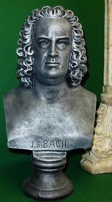 Johann Sebastian Bach Bust Music Sculpture Art Statue • $139.99