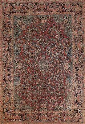 Vegetable Dye Antique Hand-made Saroouk Traditional Living Room Area Rug 9x12 • $2332
