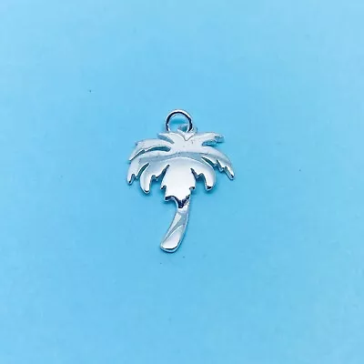 Genuine 925 Sterling Silver Palm Tree Charm / Pendant • £9.99