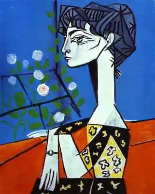   Pablo Picasso  Jacqueline With Flowers Art Painting Print • $8.99