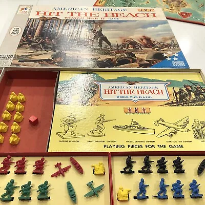 1965 Milton Bradley American Heritage Hit The Beach World War II Game • $45