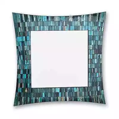 Stunning Blue High Density Pu Foam Mosaic Wall Mount Glass Mirror • $282