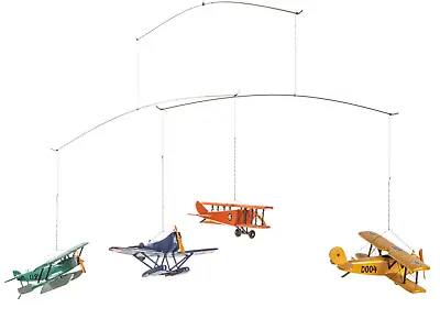 1920 Biplane Flight Mobile Hanging Seaplane Airplane Aviation Ceiling Home Decor • $96