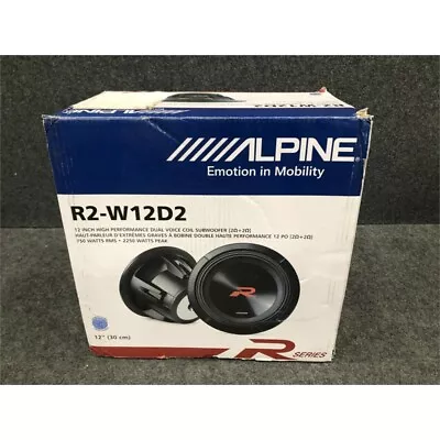 Alpine R2-W12D2 R-Series Dual 12  Voice Coil 2-Ohm Car Subwoofer - Black* • $3.64