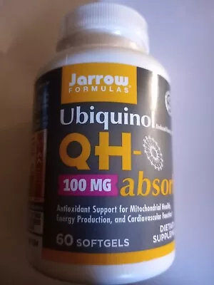 Jarrow Formulas Ubiquinol Qh-absorb 100 MG 60 Softgels 07/2024 • $14
