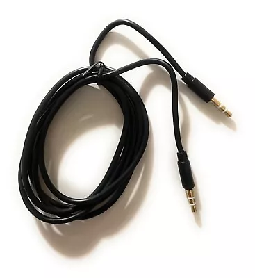 Black 3.5mm Stereo 3ft Male To Male Mini Jack Port Extension Audio Aux Cable • $9