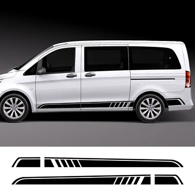 2 PCS Car Door Sticker For Mercedes Benz Vito V Class W447 V260 Side Skirt Decal • $49.99