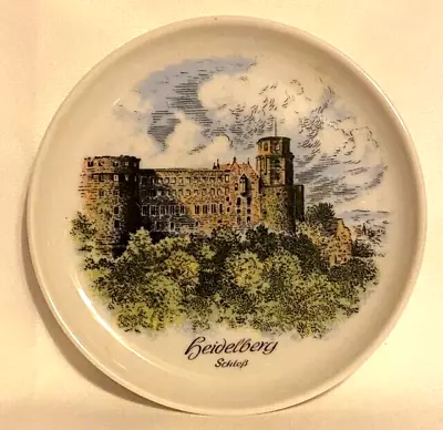 Vintage Heidelberg Palace / Castle Souvenir Collector Plate 4  AK Kaiser Germany • $13.50