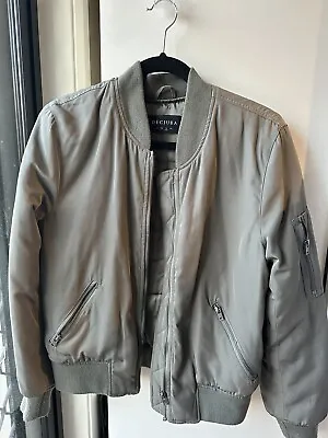 Decjuba Soft Khaki Bomber Jacket Size 12 • $29.95