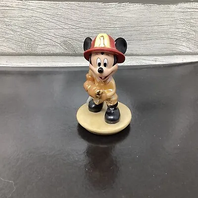 Disney Mickey Mouse Fireman Fire Fighter Ceramic Figurine • $22.07