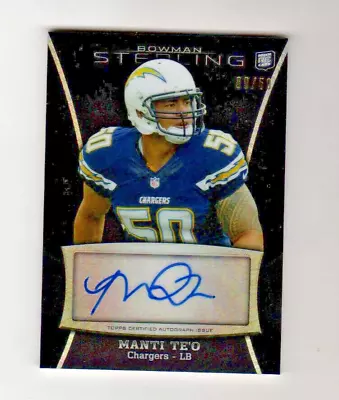 2013 Bowman Sterling ... Manti Te'o Auto RC #9/50 ... Chargers • $12.99