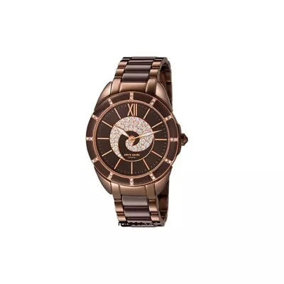 Pierre Cardin Watch Kaleidoscope De Luxe Brown Stainless Steel PC105962F09 • $262.81