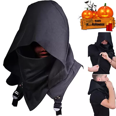 New Cyberpunk Rogue Cowl Hood Scarf Halloween Cosplay Fancy Costume Neck Warmer • $18.89