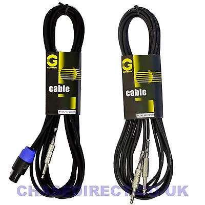 Speaker Cable Lead Jack To Jack For PA Amplifier / Speakers ~~ • £4.93