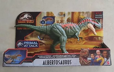 Albertosaurus Massive Biters Jurassic World Dinosaur Action Figure Toy Mattel • $42.96