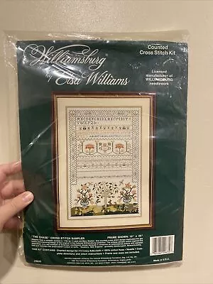 Williamsburg By Elsa Williams Counted Cross Stitch Kit Sampler  The Chase  New • $100