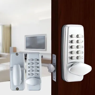 Modern Mechanical Keyless Entry Door Lock Digital Code Keypad Knob Deadbolt  • $46.92