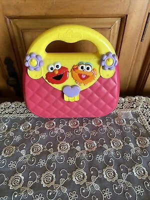 Vintage Sesame Street Mattel ELMO ZOE PINK PLASTIC QUILTED PURSE 2007 Toy • $10.99