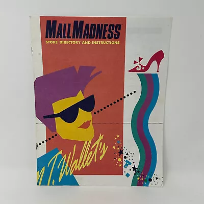 Mall Madness Board Game Replacement Parts INSTRUCTION MANUAL 1989 Milton Bradley • $6.99