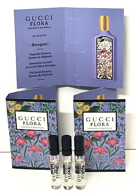 Gucci Flora Gorgeous Magnolia Eau De Parfum 0.05 Fl Oz (3 Spray VIALS For WOMAN) • $15.99