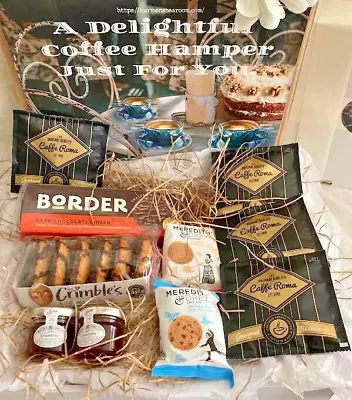 Coffee Hamper Coffee Gift Hamper Coffee And Cake Hamper Afternoon Tea Hamper • £21.75