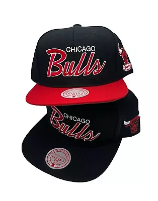 Mitchell & Ness Chicago Bulls Team Script 2.0 Adjustable Snapback Hat Cap • $34.99