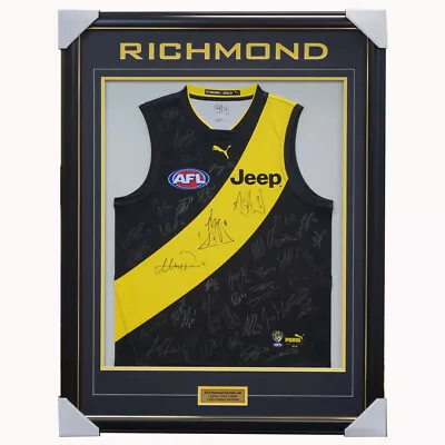 $1795 • Buy Richmond 2019 Signed Official AFL Team Jumper Framed Martin Cotchin Riewoldt 