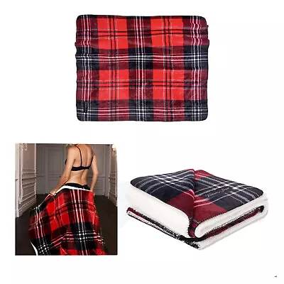 $44.99 • Buy Victoria's Secret Plaid Sherpa Blanket Throw, 50” X 60”, New