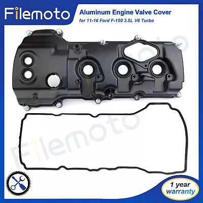 Aluminum Engine Valve Cover For 11-16 Ford F-150 15-22 TRANSIT-150 3.5L V6 Turbo • $129.95