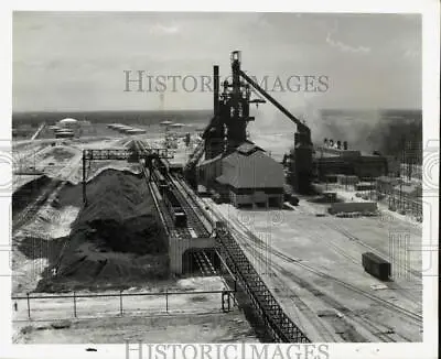 1957 Press Photo Aerial View Of Sheffield Steel Corporation Blast Furnace In TX • $12.99