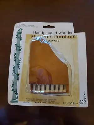 Midwestern Home Products Miniature Wooden Furniture GRAND PIANO Doll House • $4.75