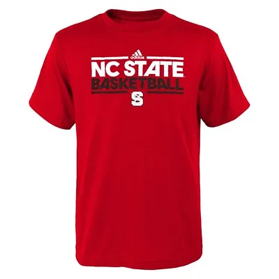 $6.29 • Buy NC State Wolfpack Adidas NCAA Youth Red  On-Court Practice  T-Shirt