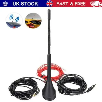 Common Roof Mount Active Amplified DAB FM/AM Radio Car Aerial Antenna Mast Car • £56.55