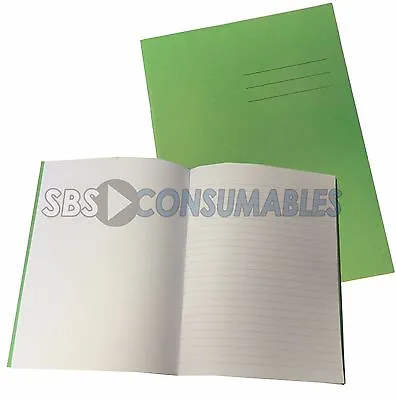 £3.95 • Buy 4 X SCHOOL EXERCISE BOOKS 40 ALTERNATE BLANK AND RULED PAGES - GREEN COVER