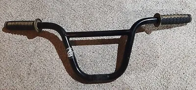 OLD SCHOOL BMX HANDLEBAR WITH  GRIPS  -  90S Mongoose- HARO GT SE HUTCH • $50