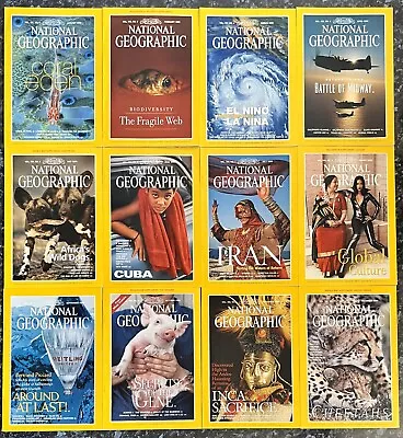 National Geographic Magazines Year 1999 Complete Set • $12