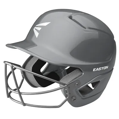 NWT Easton Alpha Batting Helmet With Mask Grey Size M/L (6 5/8-7 1/4) • $46.77