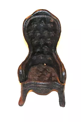 Vintage Cast Iron Chair Antique Miniature Doll House Furniture • $14.97