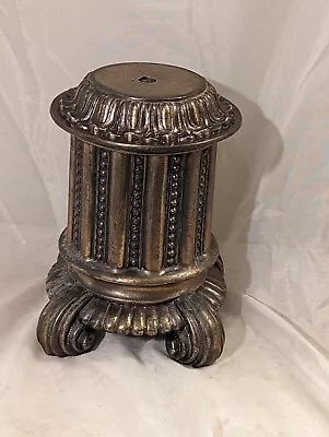 Vintage Decorative Salvaged Footed Cast Metal Lamp Base- Repurpose • $12.99